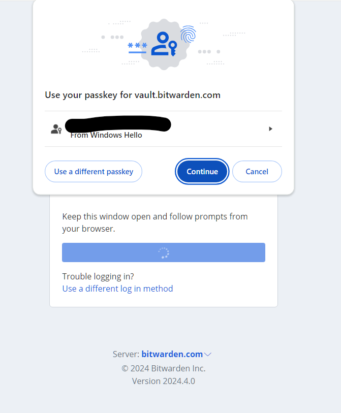 Passkey Issues with Bitwarden&rsquo;s own website - Password Manager 