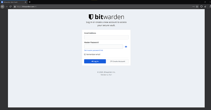 FAKE BITWARDEN VAULT