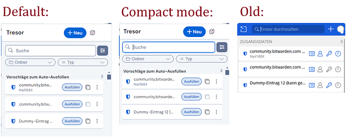 BW comparison - default - compact - old extensiont