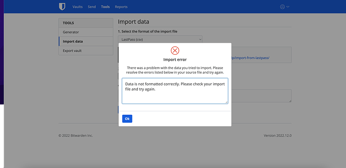 bitwarden import csv