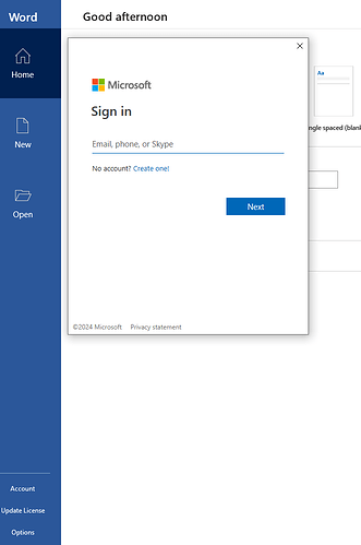 Office 365 Sign in