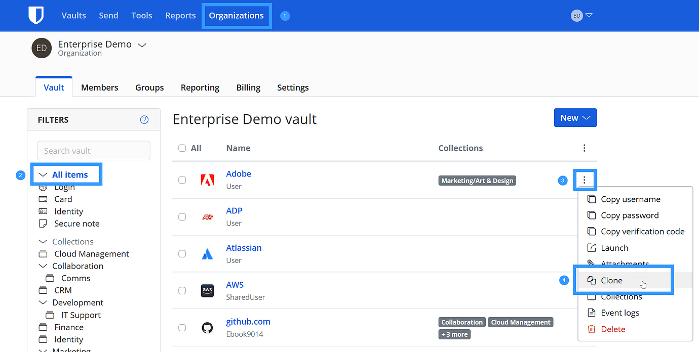 how-to-move-vault-items-from-organization-vault-to-personal-vault