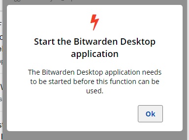 bitwarden error