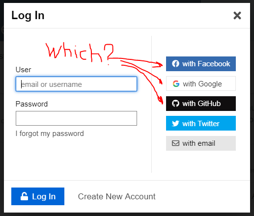 Facebook & Google social login