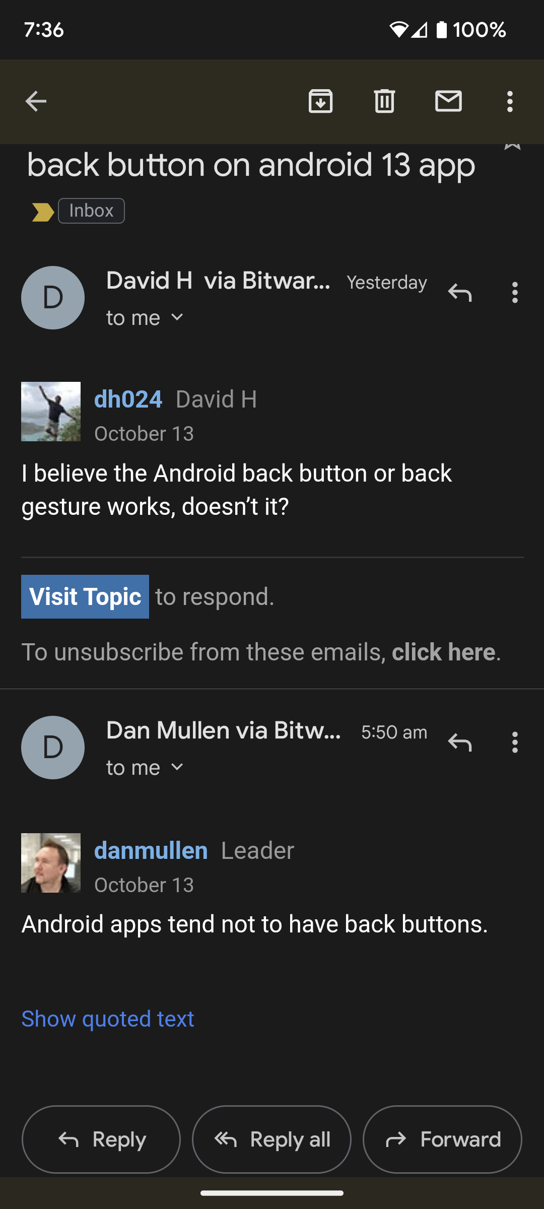 android back buttons